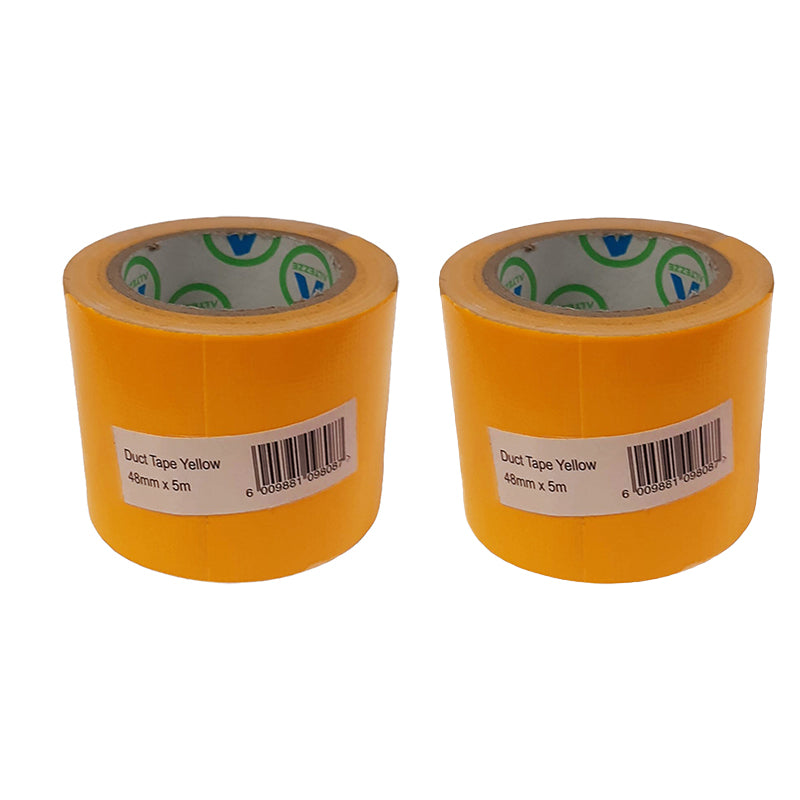 AVAST Duct Tape Yellow 48mm x 5m ( 2 Pack ) - Premium Tape from AVAST - Just R 29! Shop now at Securadeal