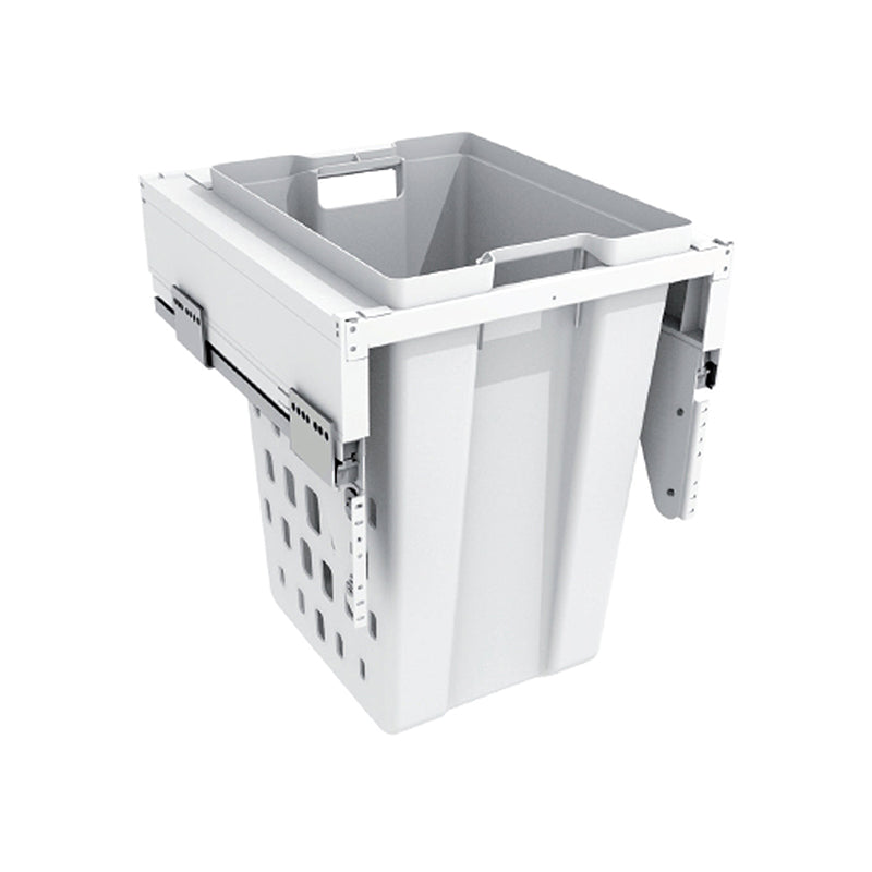 ROCO Pull Out Laundry Bin (450mm Base) White 50 Litre - Premium Hardware from ROCO - Just R 5499! Shop now at Securadeal