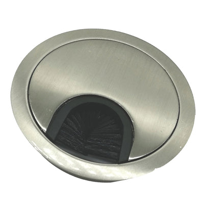 ROCO Wire Management Steel Round Brushed Satin Nickel 60mm - Premium Hardware from ROCO - Just R 59! Shop now at Securadeal