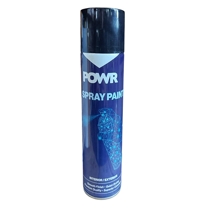 POWR Spray Paint Standard Gloss Black 300ml - Premium Spray Paint from POWR - Just R 51! Shop now at Securadeal