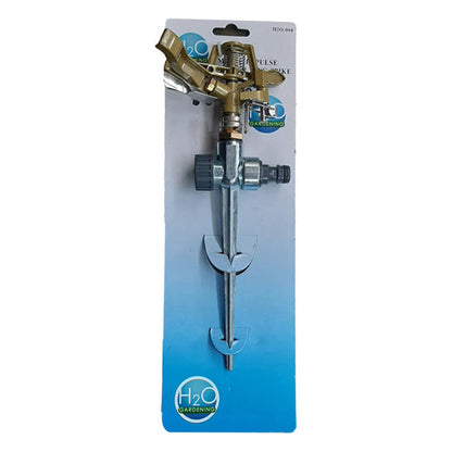 H20 Garden Sprinkler Impulse Heavy-Duty Metal Head On Spike Adjustable - Premium Garden Sprinkler from H20 - Just R 196.81! Shop now at Securadeal