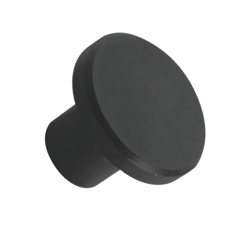 ROCO Flat Button Drawer Knob Matt Black 30mm - Premium Hardware from ROCO - Just R 38! Shop now at Securadeal