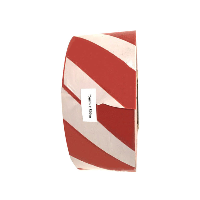 Barrier Tape PVC Red/White 75mm x 500m - Premium Tape from Securadeal - Just R 102! Shop now at Securadeal