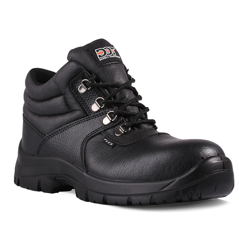 DOT Flex Oil/Acid Safety Shoe Steel Toe Super-Flex Sole Black - Premium Safety Boots from DOT Footwear - Just R 499! Shop now at Securadeal