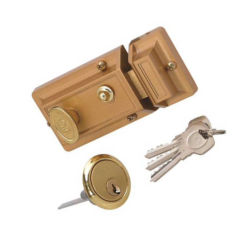 YALE Night Latch Complete With Cylinder Blister - Premium Hardware from Yale - Just R 506! Shop now at Securadeal