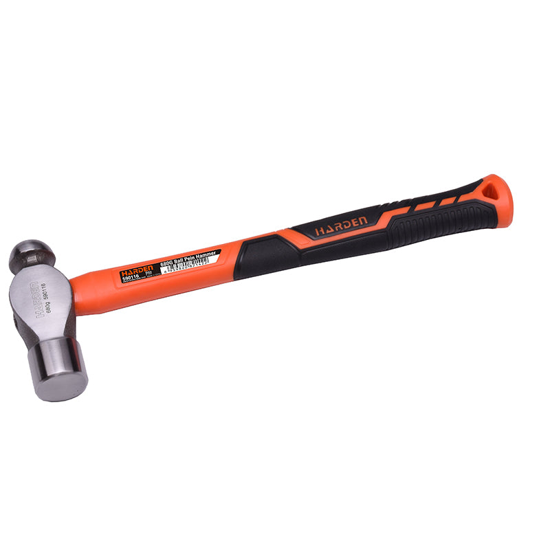 HARDEN Ball Pein Hammer with Fiberglass Handle