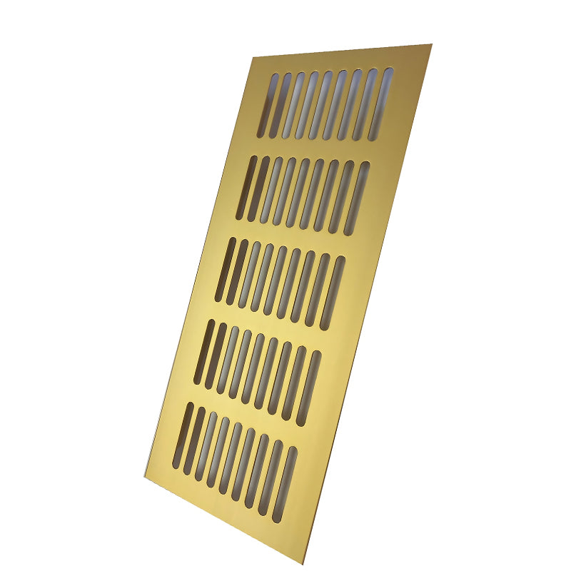 ROCO Aluminum Airvent Gold 200mm x 80mm - Premium Hardware from ROCO - Just R 49! Shop now at Securadeal