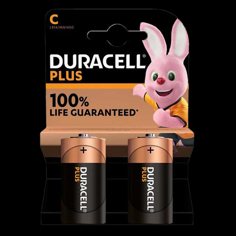 DURACELL Plus Battery C Appliance 1.5v ( Pack of 2 ) - Premium Battery from Duracell - Just R 100! Shop now at Securadeal