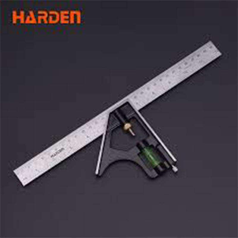 HARDEN Combination Square with Aluminum Base 300mm