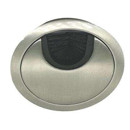 ROCO Wire Management Steel Round Brushed Satin Nickel 60mm - Premium Hardware from ROCO - Just R 59! Shop now at Securadeal