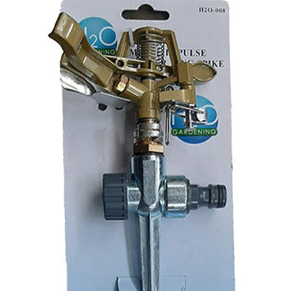 H20 Garden Sprinkler Impulse Heavy-Duty Metal Head On Spike Adjustable - Premium Garden Sprinkler from H20 - Just R 196.81! Shop now at Securadeal