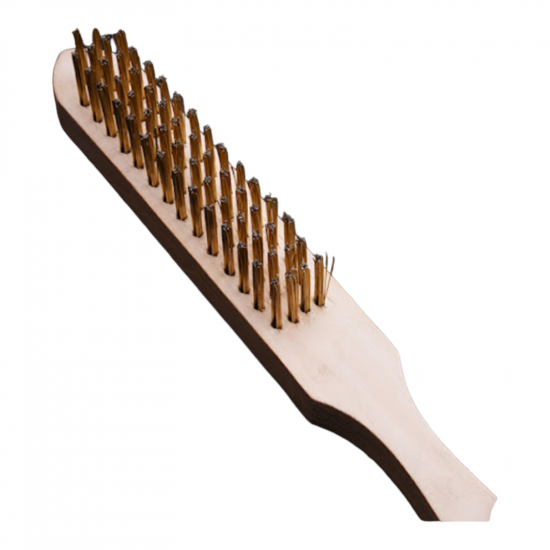 HARDEN 4 Row Steel Brush With Wood Handle