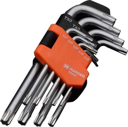 HARDEN 9 Piece Medium Length Torx Key Wrench - Premium Hardware from HARDEN - Just R 150! Shop now at Securadeal