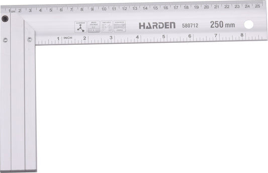 HARDEN Aluminum Tri Square 250mm - Premium Hardware from HARDEN - Just R 89! Shop now at Securadeal