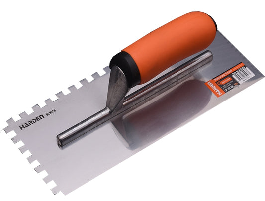 HARDEN Plastering Trowel With Teeth 280mm x 120mm