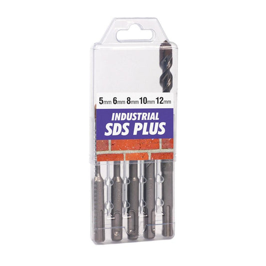 RUWAG 5 Piece SDS Industrial Drill Bit Set: 5-12mm x 110mm