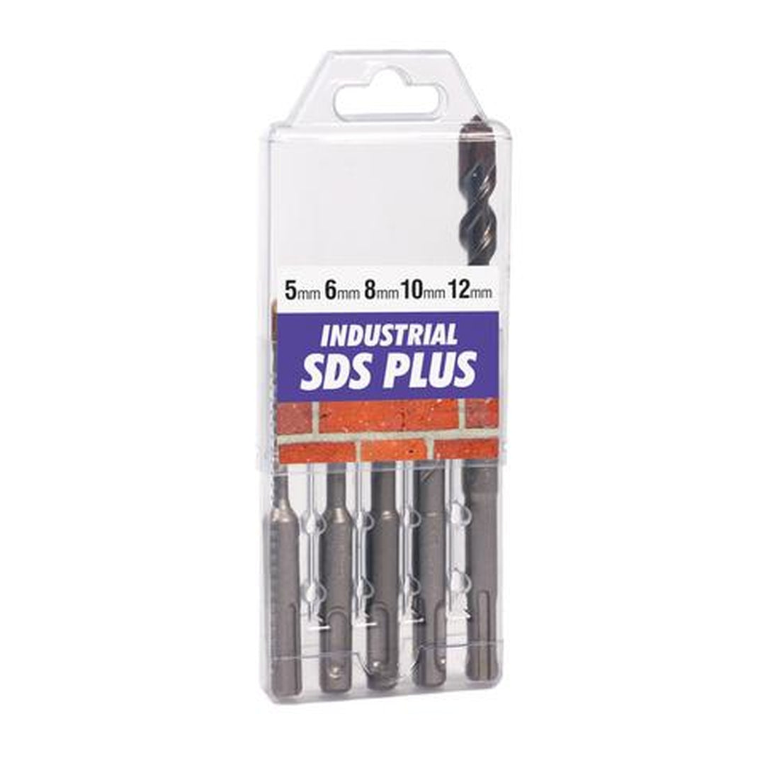 RUWAG 5 Piece SDS Industrial Drill Bit Set: 5-12mm x 160mm