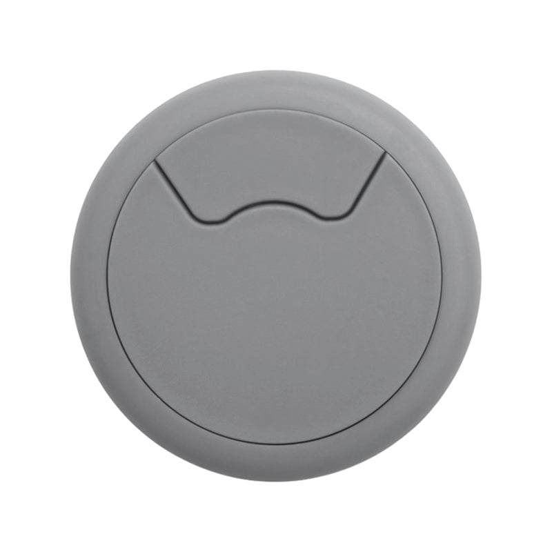 ROCO Round Cable Management Desk/Counter Port Grey 64mm - Premium Hardware from ROCO - Just R 4! Shop now at Securadeal