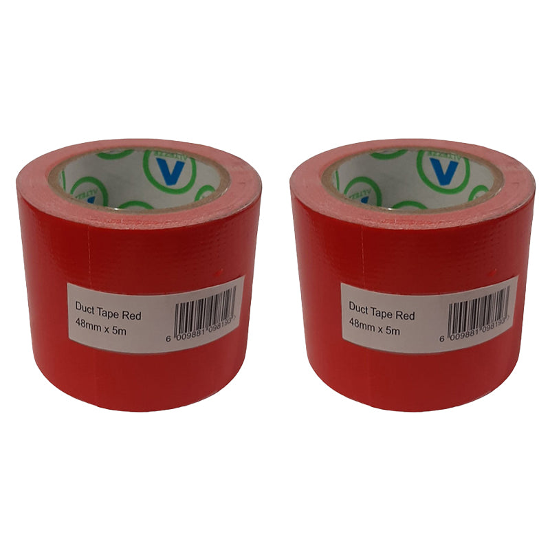 AVAST Duct Tape Red 48mm x 5m ( 2 Pack ) - Premium Tape from AVAST - Just R 28! Shop now at Securadeal