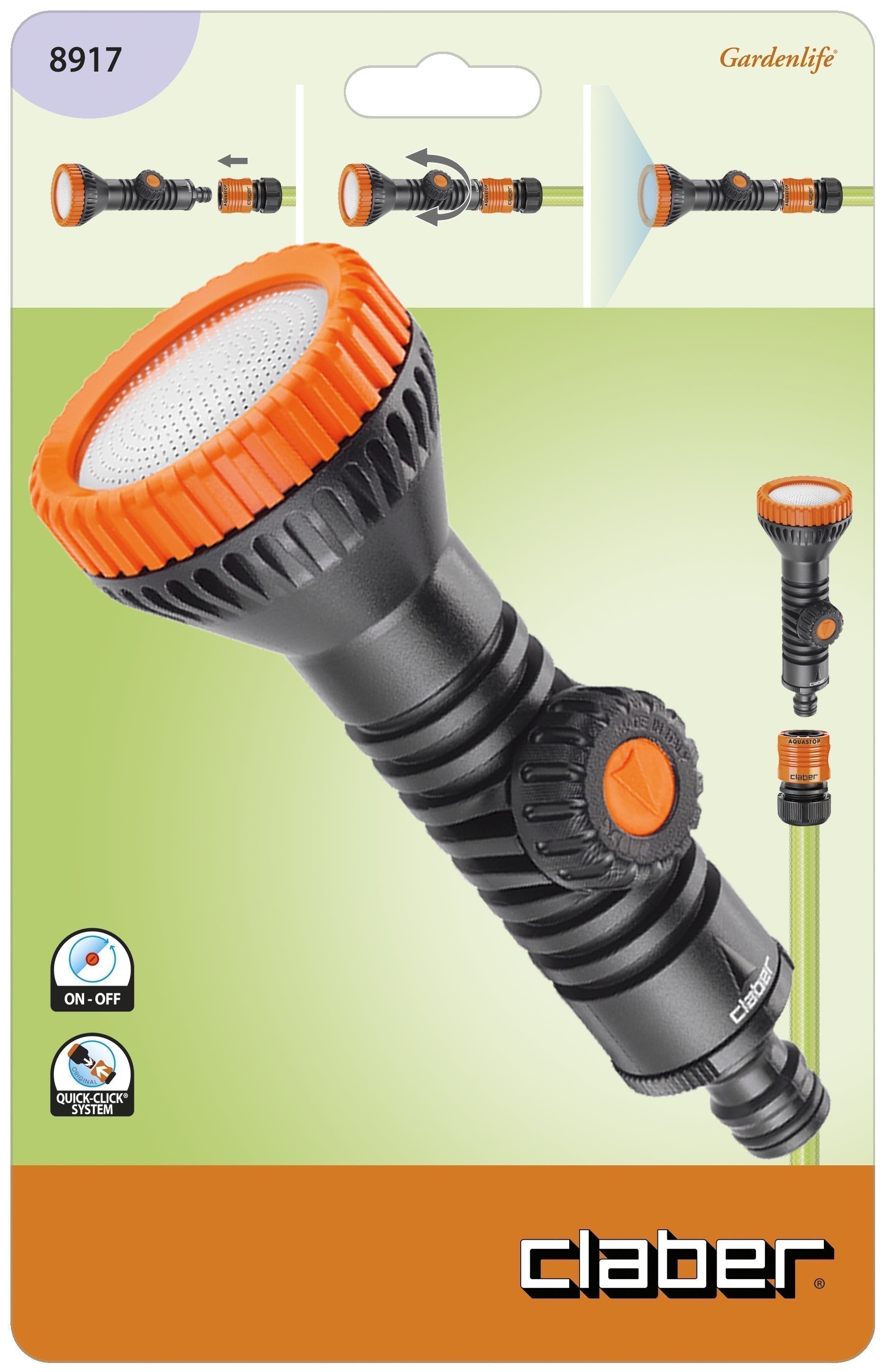 CLABER Hose Pipe Fan Sprayer Nozzle With Regulating Valve - Premium gardening from CLABER - Just R 55.10! Shop now at Securadeal