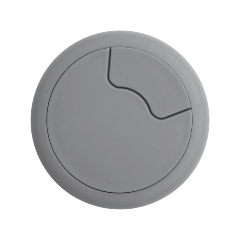 ROCO Round Cable Management Desk/Counter Port Grey 64mm - Premium Hardware from ROCO - Just R 4! Shop now at Securadeal