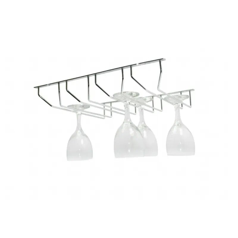 ROCO One Row Wine Glass Holder Chrome For 3 Glasses - Premium Hardware from ROCO - Just R 69! Shop now at Securadeal