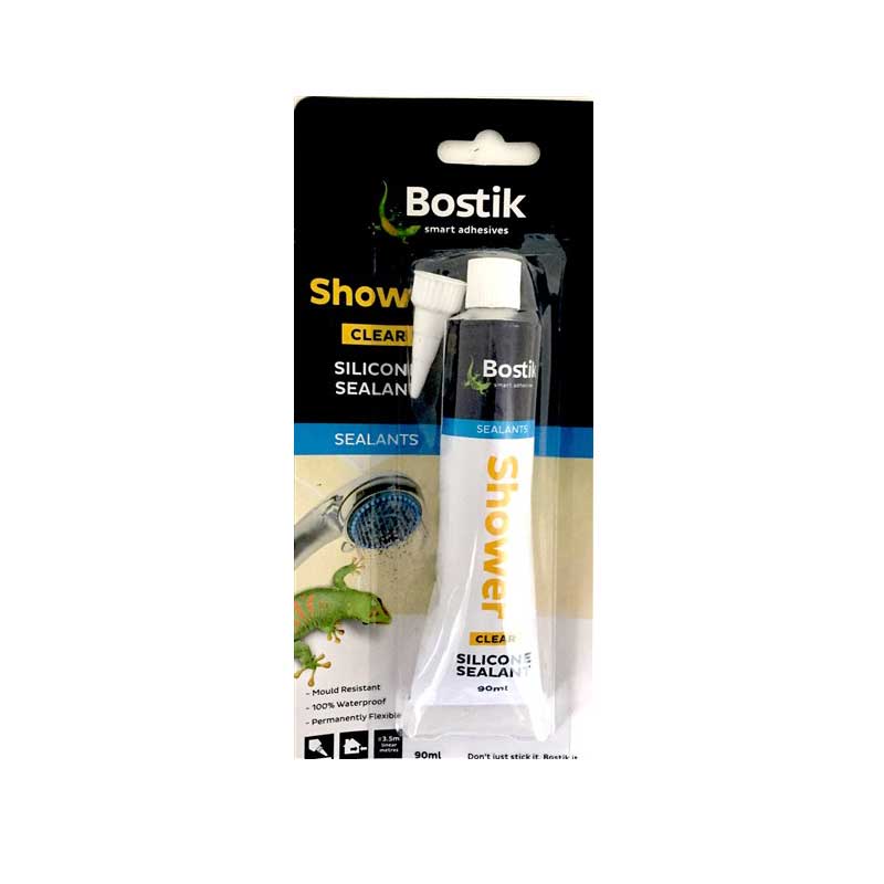 BOSTIK Shower Sanitary Silicone Sealant Clear 90ml - Premium Hardware Glue & Adhesives from BOSTIK - Just R 75! Shop now at Securadeal