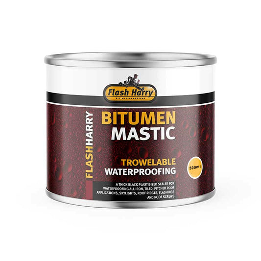 FLASH HARRY Bitumen Mastic Trowelable Waterproofing Sealer 500ml - Premium Hardware Glue & Adhesives from Flash Harry - Just R 124! Shop now at Securadeal