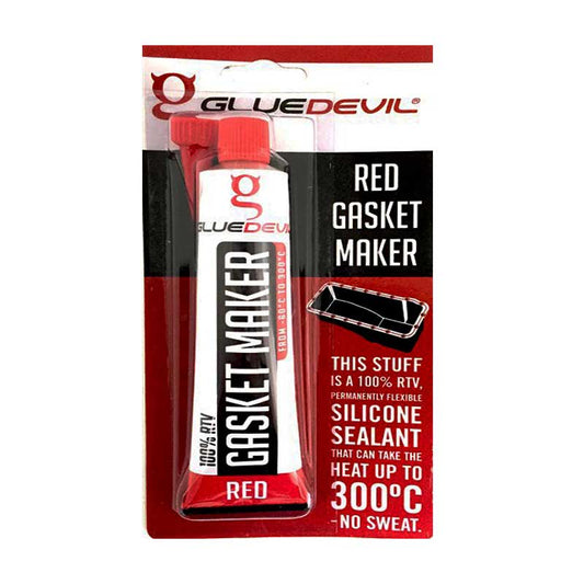 GLUEDEVIL Red Gasket Maker RTV Silicone Rubber Sealant 70ml - Premium Hardware Glue & Adhesives from Gluedevil - Just R 83! Shop now at Securadeal