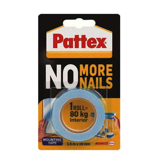 PATTEX No More Nails Adhesive Tape 80kg Interior - Premium Hardware Glue & Adhesives from PATTEX - Just R 113! Shop now at Securadeal