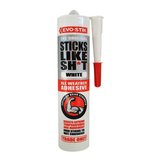 EVO-STIK Sticks Like Sh*T All Weather Adhesive White 290ml - Premium Hardware Glue & Adhesives from EVOSTICK - Just R 261! Shop now at Securadeal