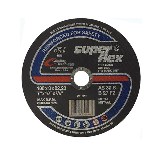 SUPERFLEX Abrasive Disc Cutting Steel 180mm x 3mm x 22.2mm - Premium Disc Cutting from Superflex - Just R 57! Shop now at Securadeal