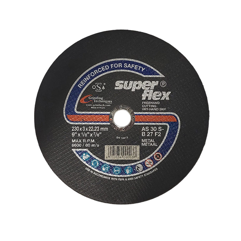 SUPERFLEX Abrasive Disc Cutting Steel 230mm x 3mm x 22.2mm - Premium Disc Cutting from Superflex - Just R 65! Shop now at Securadeal