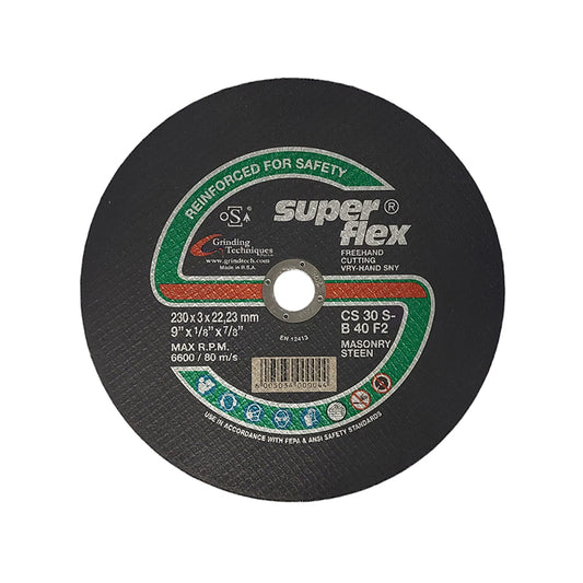 SUPERFLEX Abrasive Disc Cutting Stone 230mm x 3mm x 22.2mm - Premium Disc Cutting from Superflex - Just R 67! Shop now at Securadeal