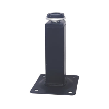 ROCO Adjustable Table Leg With Square Black Plate 100mm x 25mm - Premium Hardware from ROCO - Just R 28! Shop now at Securadeal