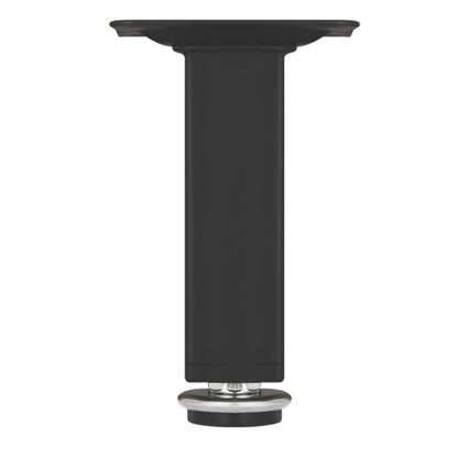 ROCO Adjustable Table Leg With Square Black Plate 150mm x 25mm - Premium Hardware from ROCO - Just R 35! Shop now at Securadeal