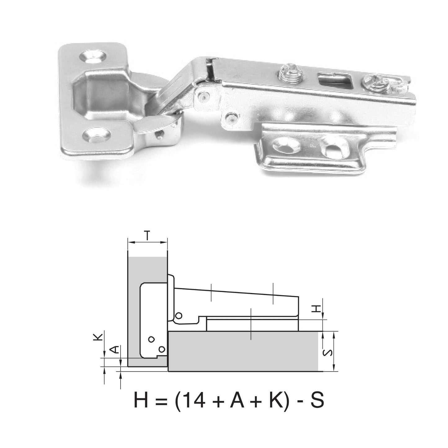 ROCO 110 Degree 4 Hole Base Plated Cupboard Hinge 0mm - Premium Hardware from ROCO - Just R 6! Shop now at Securadeal