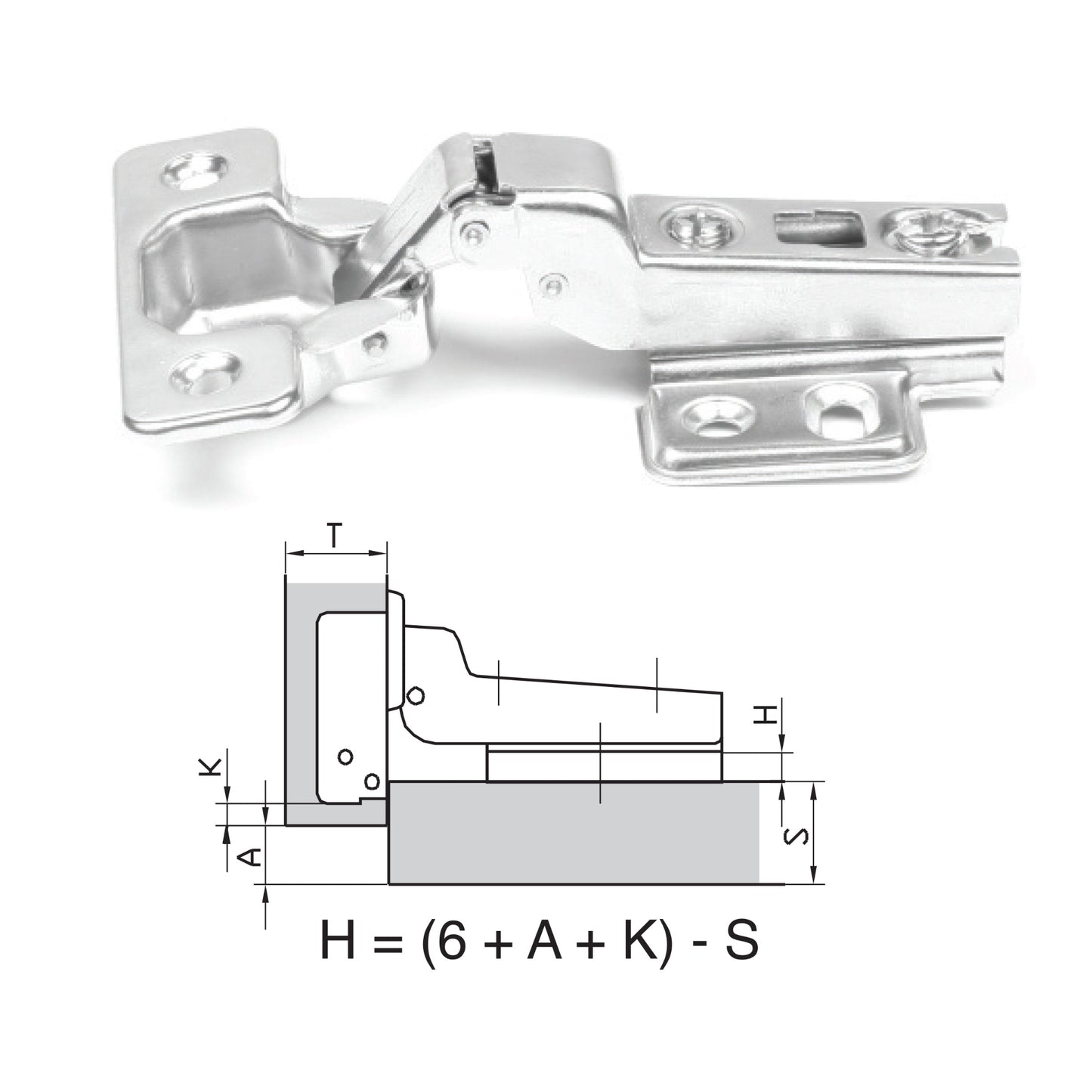 ROCO 110 Degree 4 Hole Base Plate Cupboard Hinge 9mm - Premium Hardware from ROCO - Just R 6! Shop now at Securadeal