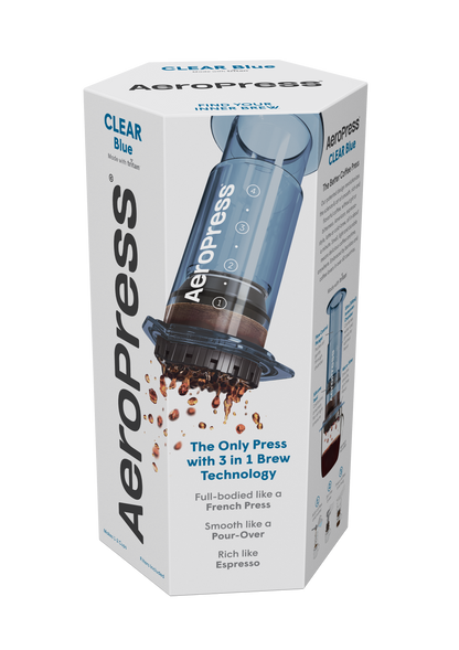 AEROPRESS Clear Blue Coffee Press - Premium Coffee Machine & Filters from AeroPress - Just R 1250! Shop now at Securadeal