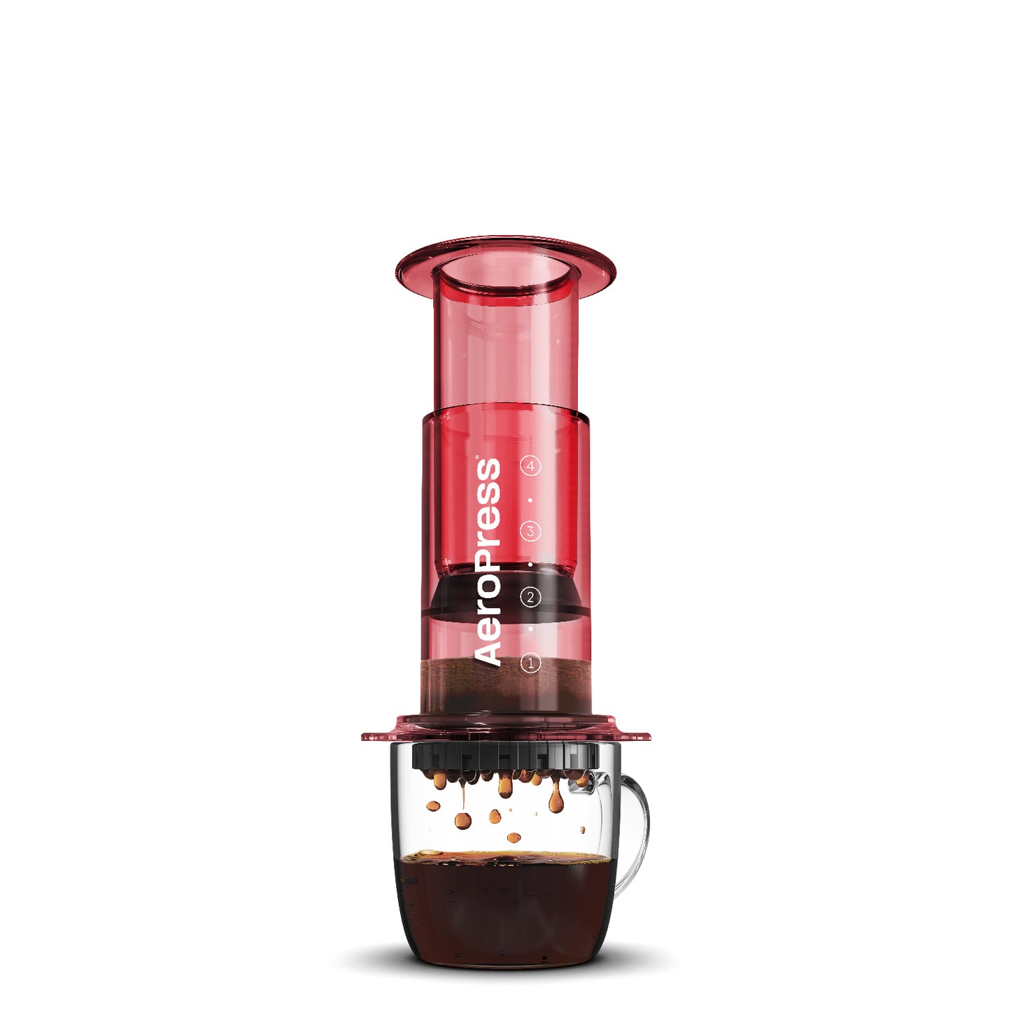 AEROPRESS Clear Red Coffee Press - Premium Coffee Machine & Filters from AeroPress - Just R 1250! Shop now at Securadeal