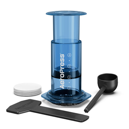 AEROPRESS Clear Blue Coffee Press - Premium Coffee Machine & Filters from AeroPress - Just R 1250! Shop now at Securadeal