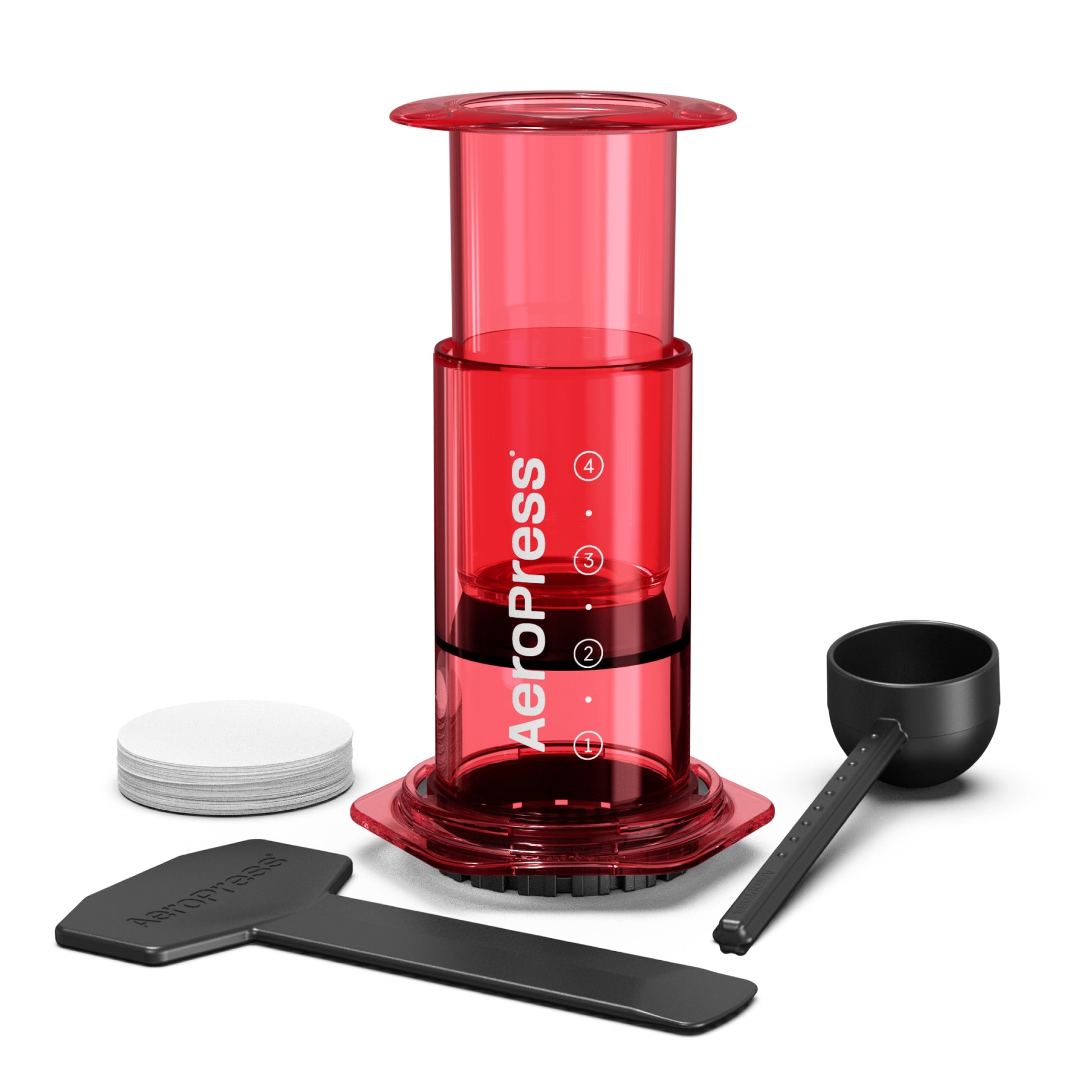 AEROPRESS Clear Red Coffee Press - Premium Coffee Machine & Filters from AeroPress - Just R 1250! Shop now at Securadeal