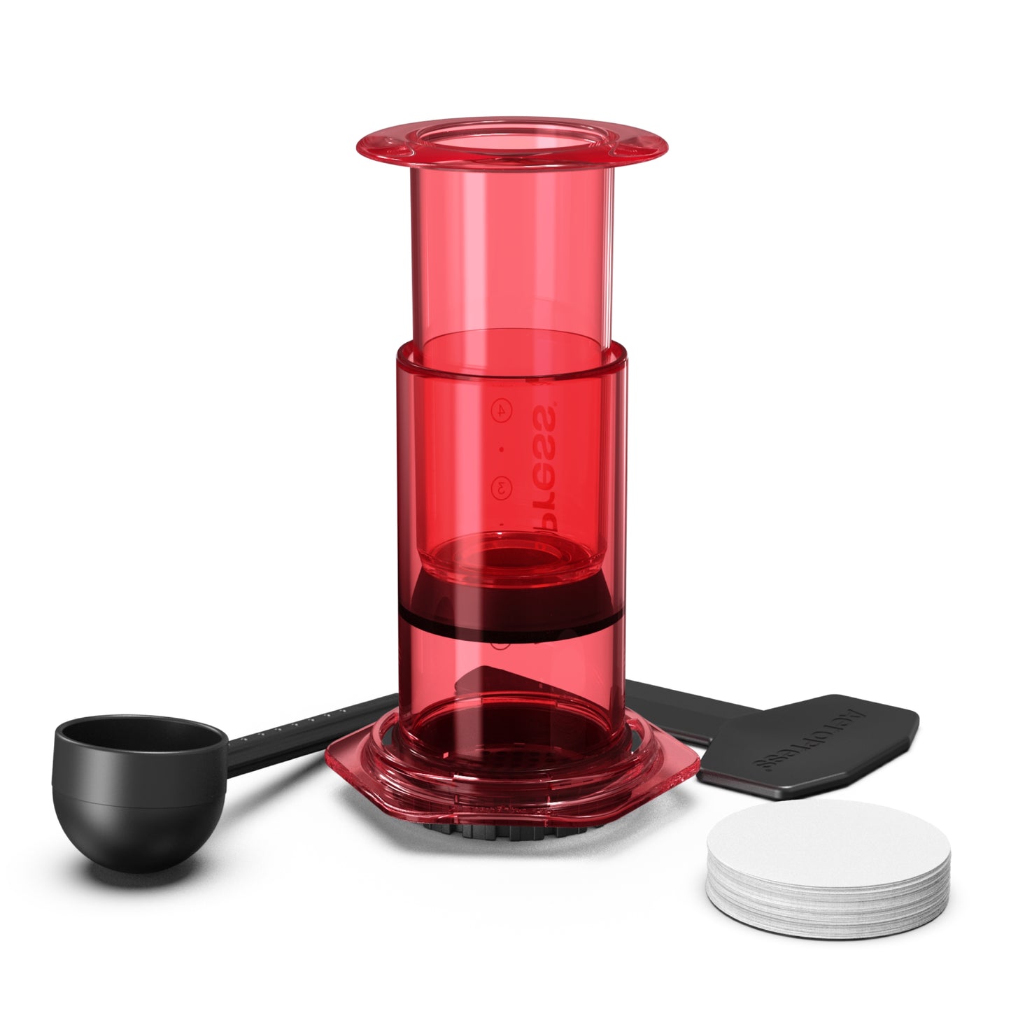 AEROPRESS Clear Red Coffee Press - Premium Coffee Machine & Filters from AeroPress - Just R 1250! Shop now at Securadeal