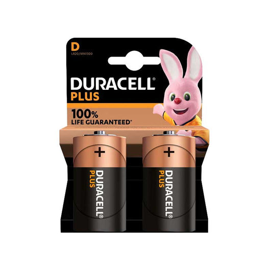 DURACELL Plus Battery D Torch Battery 1.5v ( Pack of 2 ) - Premium Battery from Duracell - Just R 96! Shop now at Securadeal