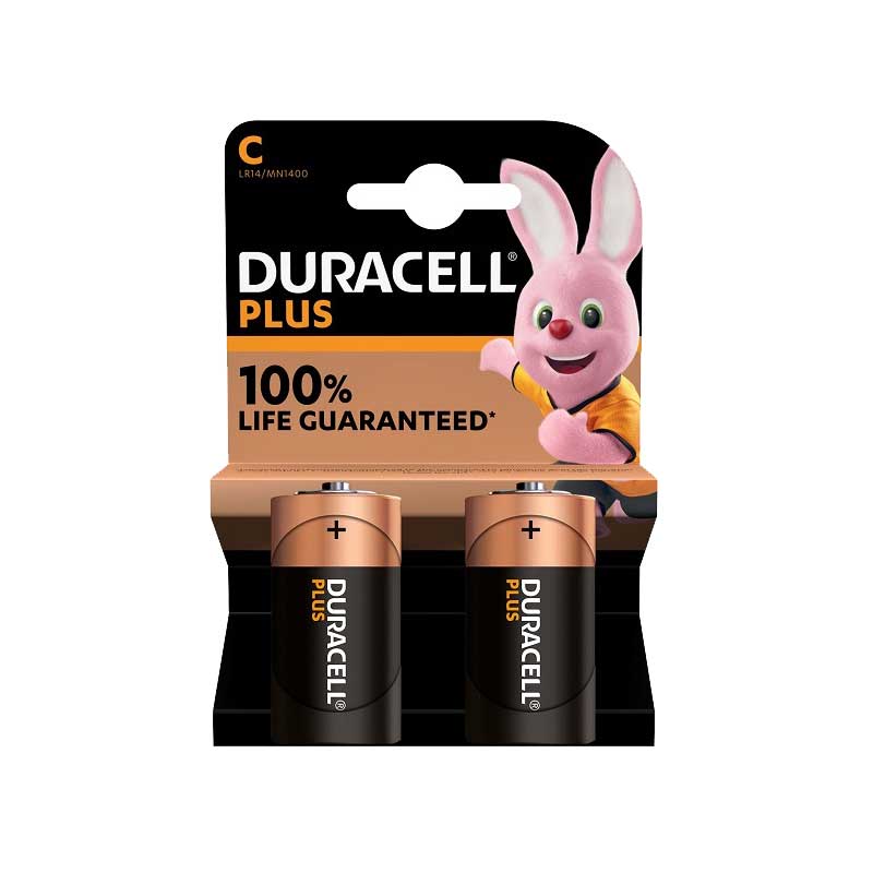 DURACELL Plus Battery C Appliance 1.5v ( Pack of 2 ) - Premium Battery from Duracell - Just R 100! Shop now at Securadeal