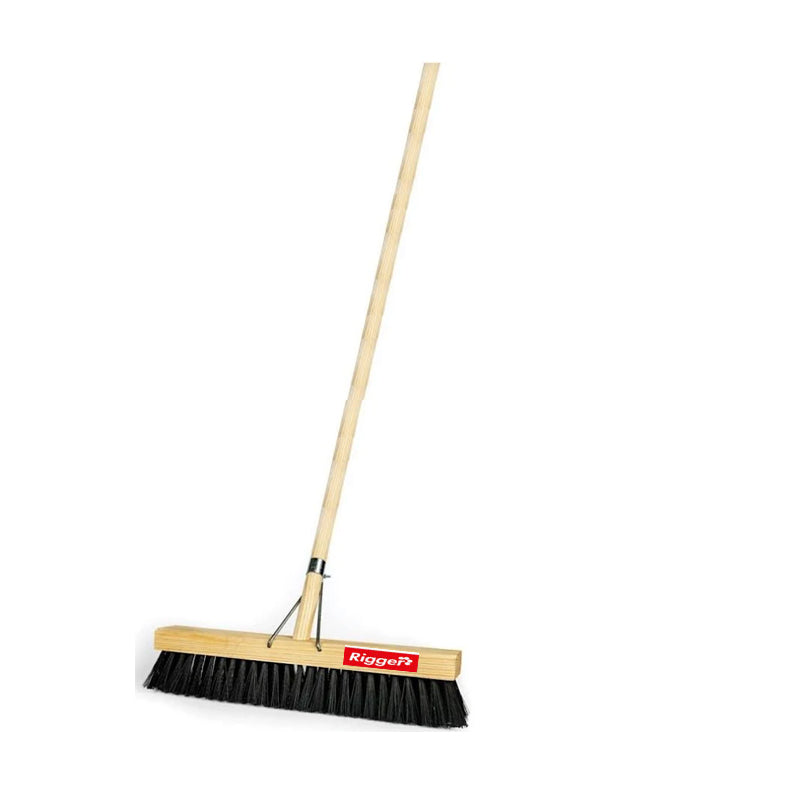 RIGGER Broom Platform Soft Black 450mm Wooden Handle - Premium Cleaning Products from Rigger - Just R 87! Shop now at Securadeal