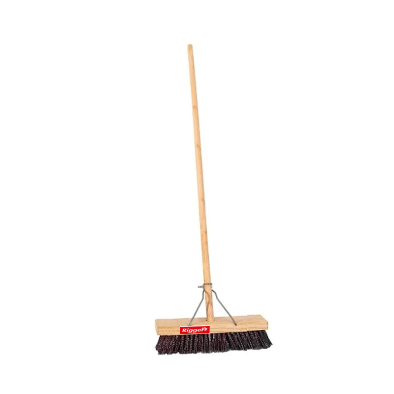 RIGGER Gutter Broom 300mm PVC Bracket Wooden Handle - Premium Brooms from Rigger - Just R 92! Shop now at Securadeal