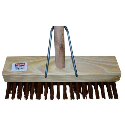 RIGGER Gutter Broom 300mm PVC Bracket Wooden Handle - Premium Brooms from Rigger - Just R 92! Shop now at Securadeal