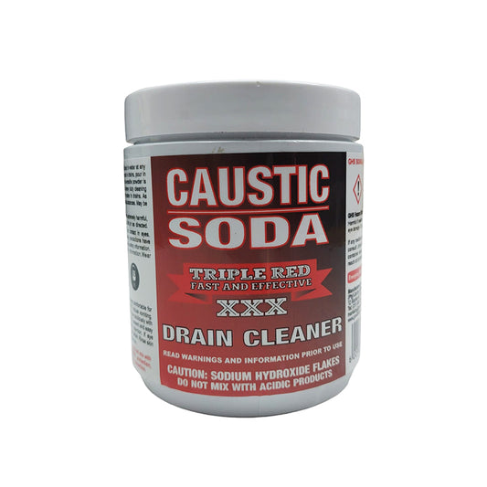 TRIPLE RED Caustic Soda Drain Cleaner Flakes 500g - Premium Cleaning Products from Triple Red - Just R 39! Shop now at Securadeal