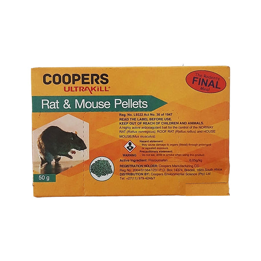 COOPERS Ultrakill Rat & Mouse Pellets 50g - Premium Rat Poison from Cooper's - Just R 37! Shop now at Securadeal